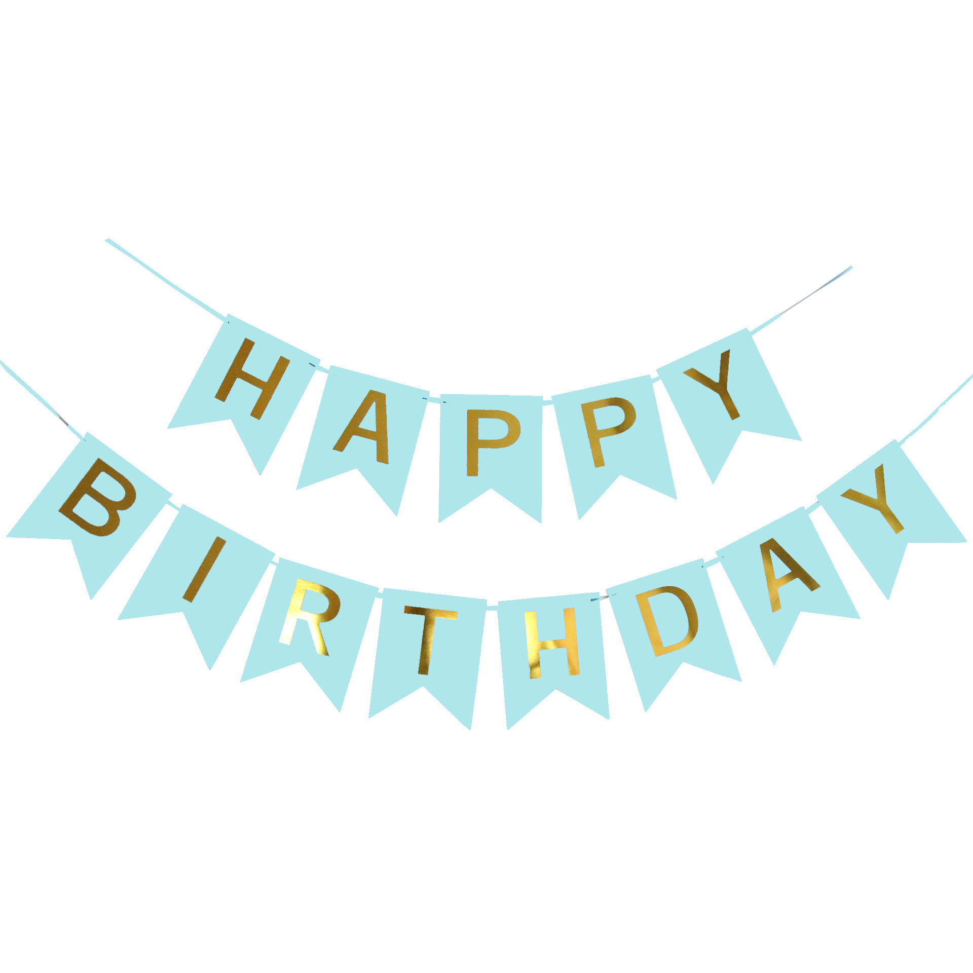 Happy Birthday Banners Blue