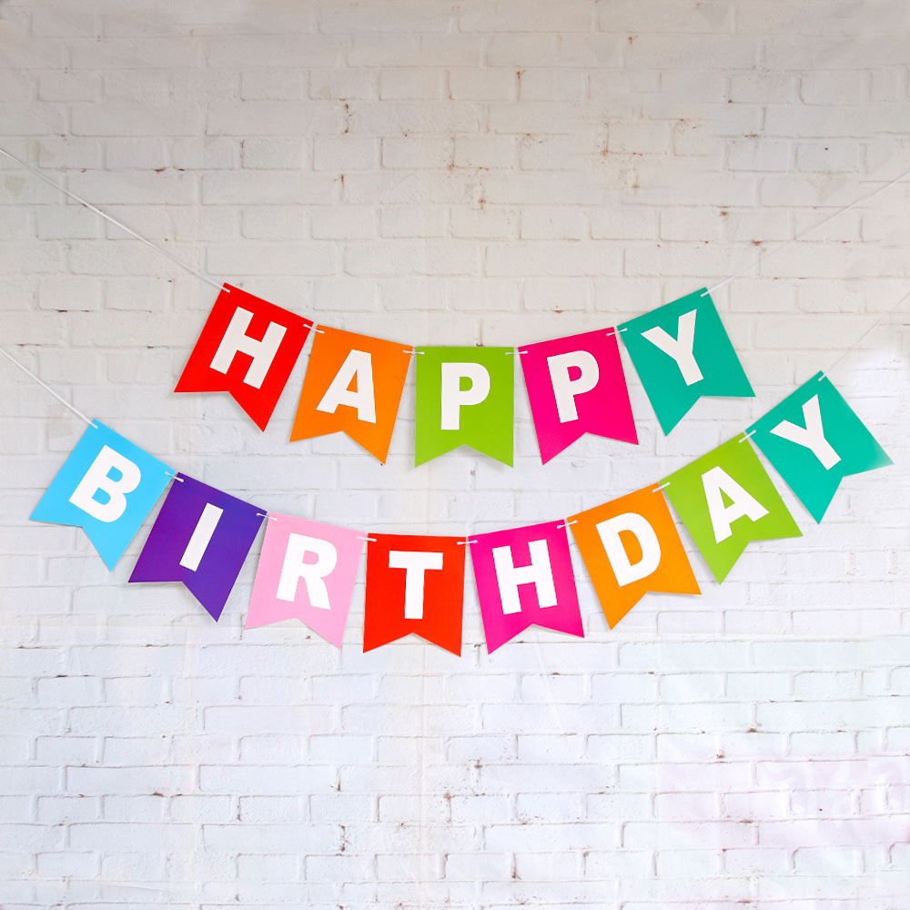 Happy Birthday Banners Color