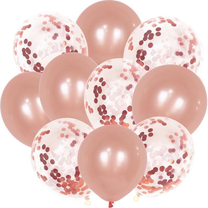 Ballons with Glitter Pink
