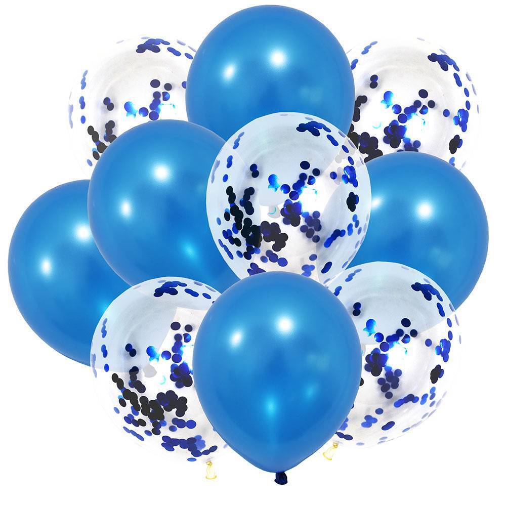 Ballons with Glitter Blue